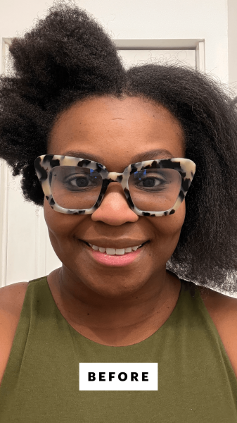 Cruel before using the Dyson Airsmooth Styling Brush